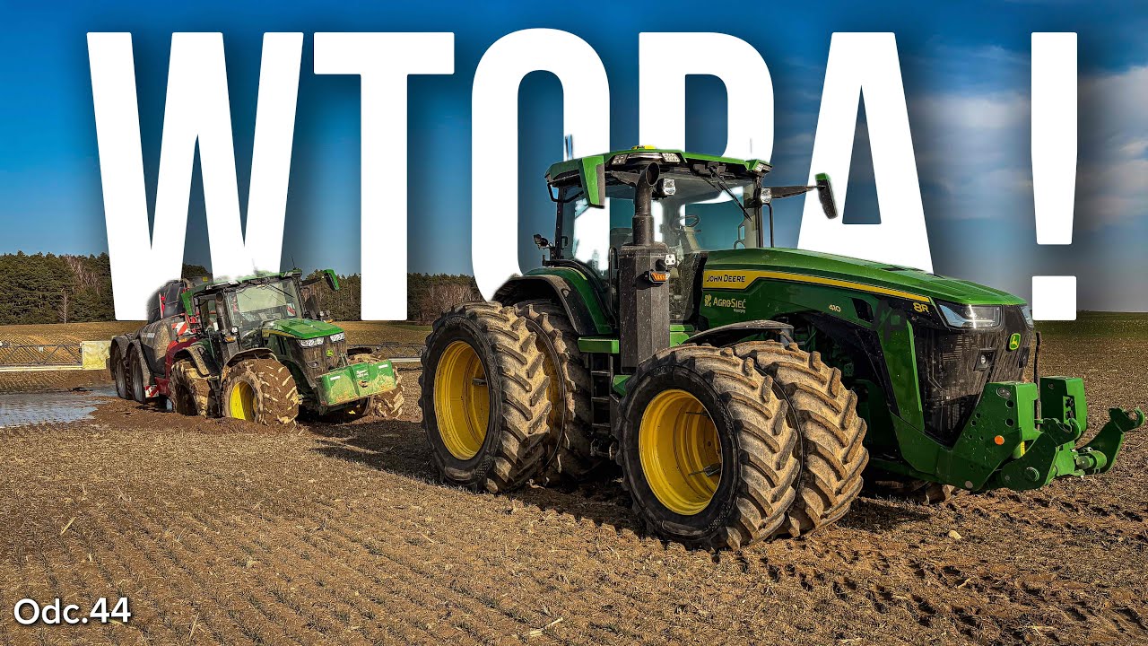 #vlog  44 | John Deere Zn&oacute;w po ramę ! 7R310 & Horsch Leeb 12 TD !  Rozlewanie RSM