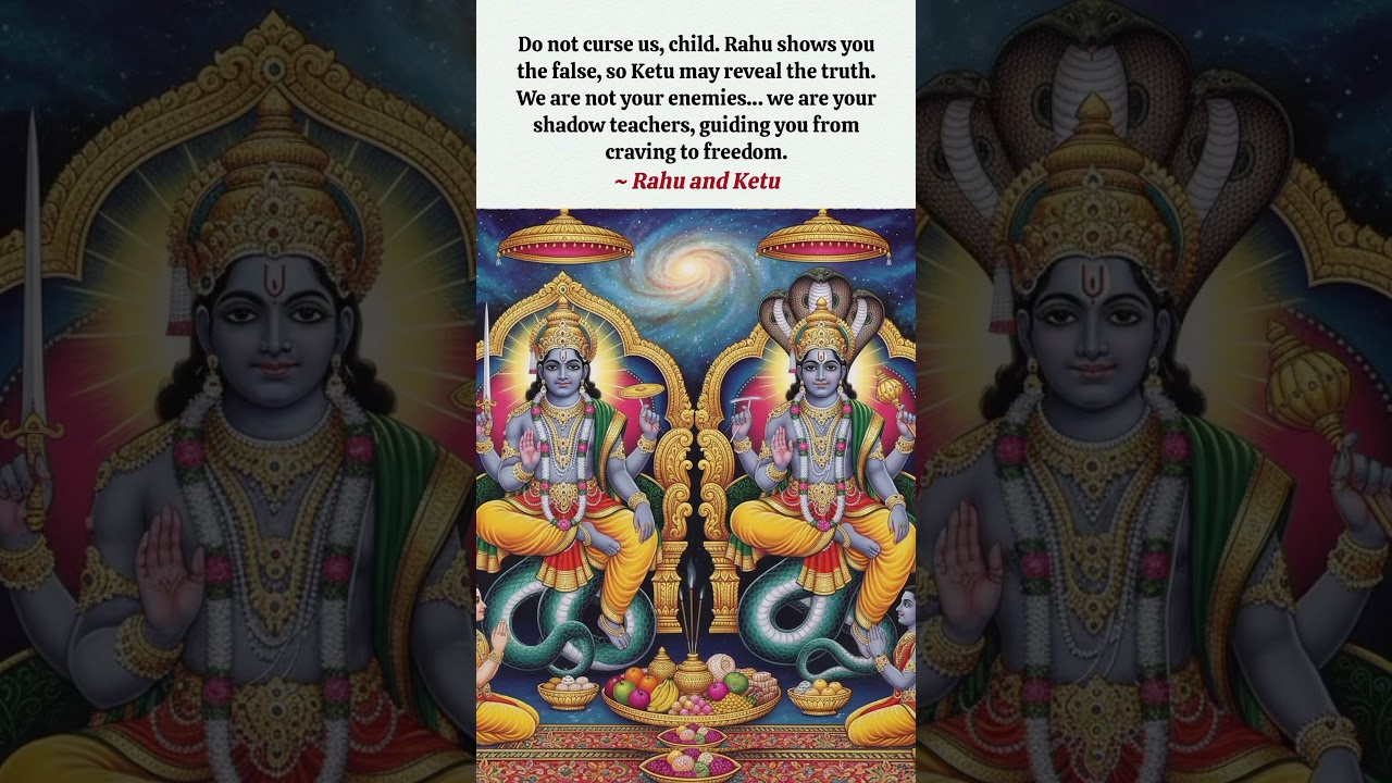 Rahu and Ketu blessings #rahu #ketu #rahuandketu #astrology #astro #thekrishnafam #planets
