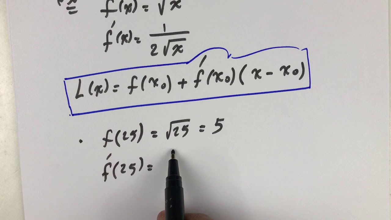 الحصة (1) التقريب الخطي Linear Approximation