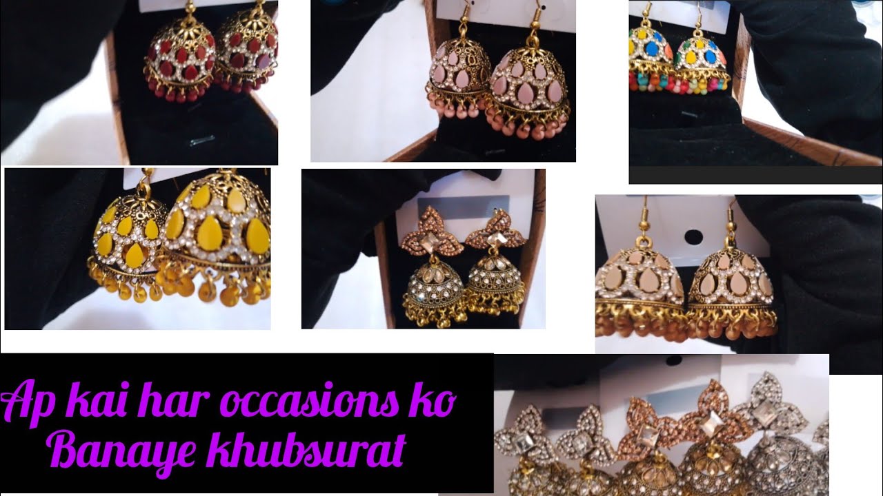 Best earrings collection for women | Partywear and stylish designs #@NoorēShinejewellers #jhumka