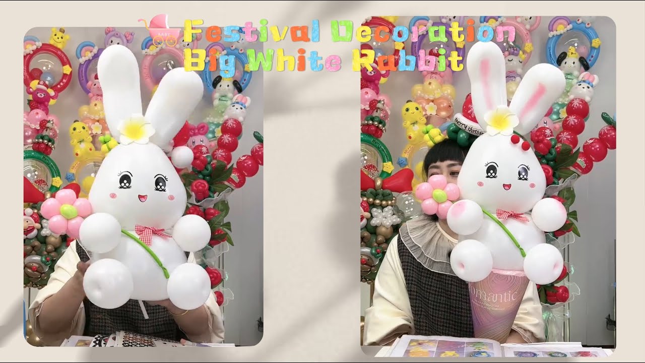 Learn To Make A Magical Balloon White Rabbit: Step-by-Step | MeyiaArtBalloon