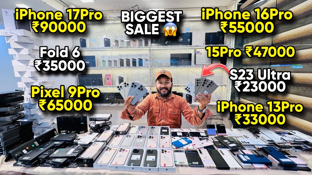 Biggest iPhone Sale Ever 🔥| Cheapest iPhone Market | Second Hand Mobile | iPhone 16 Pro iPhone 17