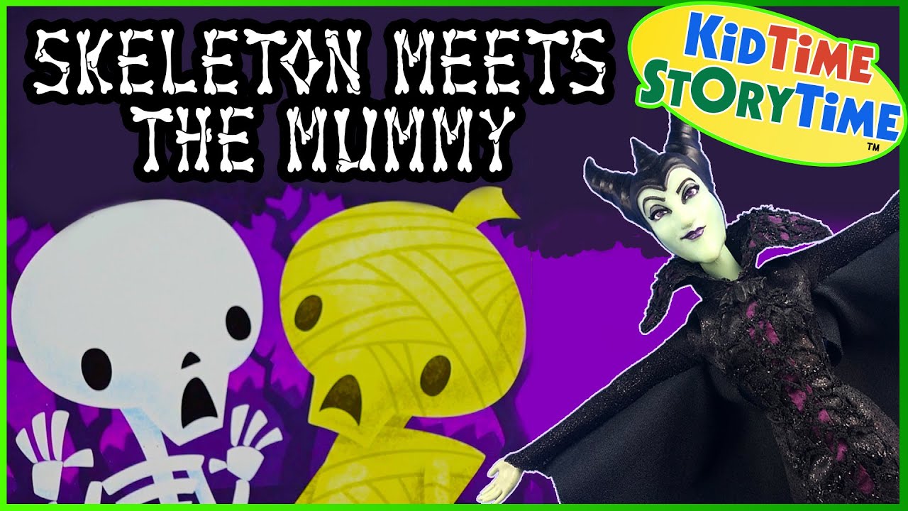 Skeleton Meets the Mummy 🦴 Halloween read aloud book for kids