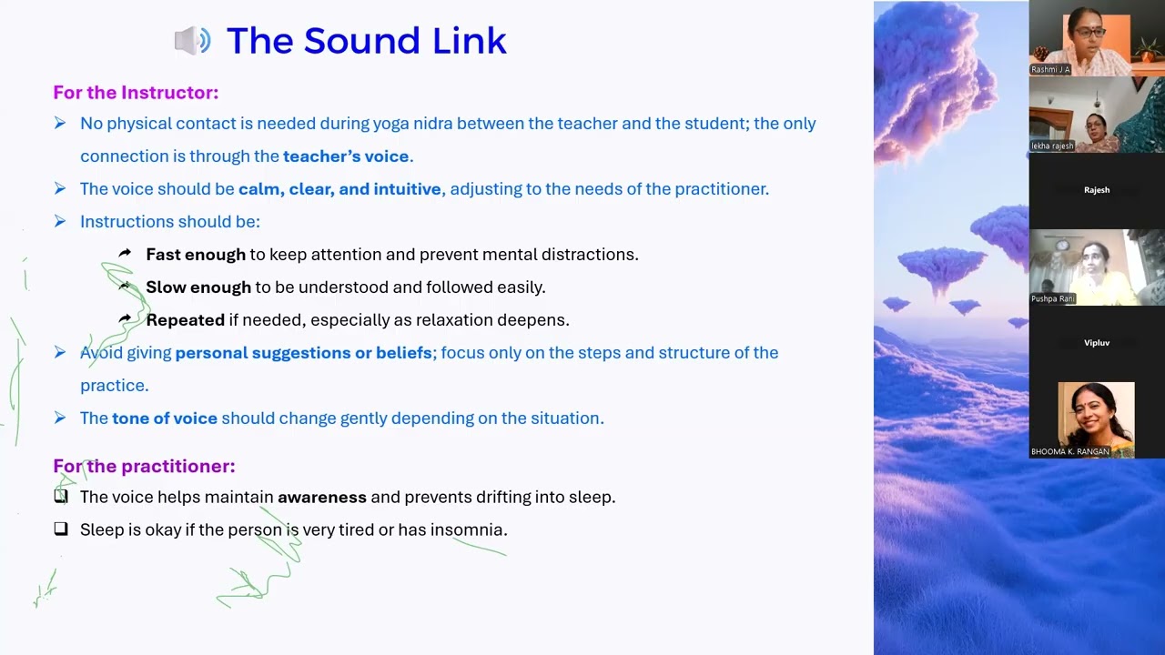 “Day 4  - Advanced Yoga Foundation Course: Yoga nidra ”