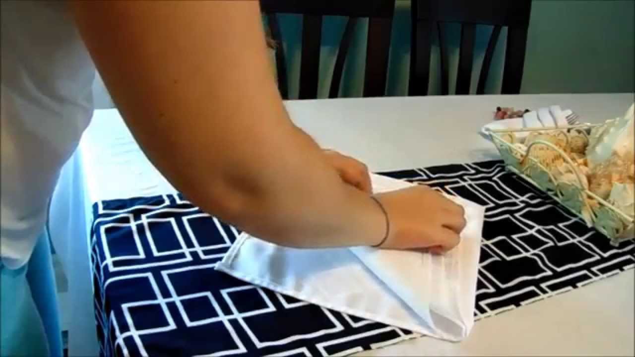 Pearl Decor & Events- Candice Cole. The diamond napkin fold.