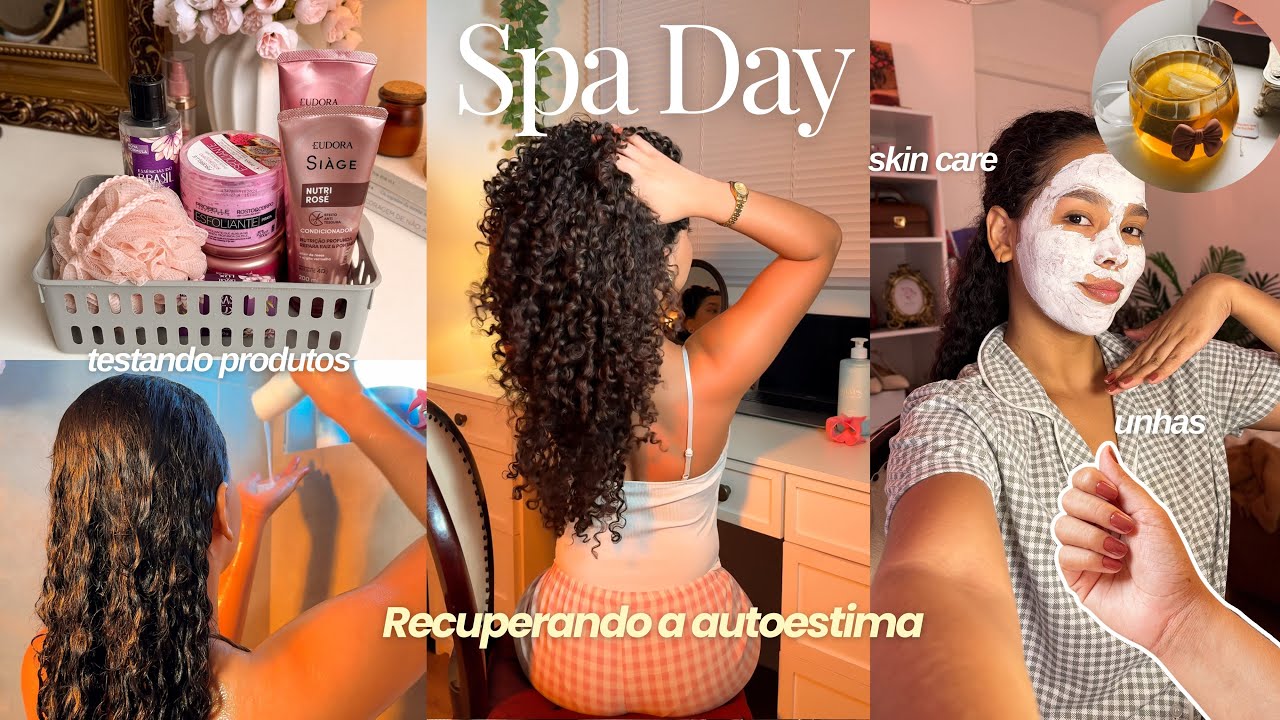 Eu precisava desse Spa Day 🧖🏽‍♀️🥲| recuperando minha autoestima (banho premium, cabelo & skincare)