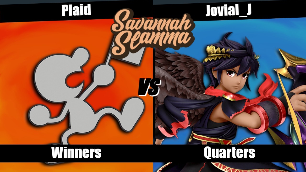 Savannah Slamma 129 WINNERS QUARTERS - Plaid (Mr. Game & Watch) vs. Jovial_J (Dark Pit)