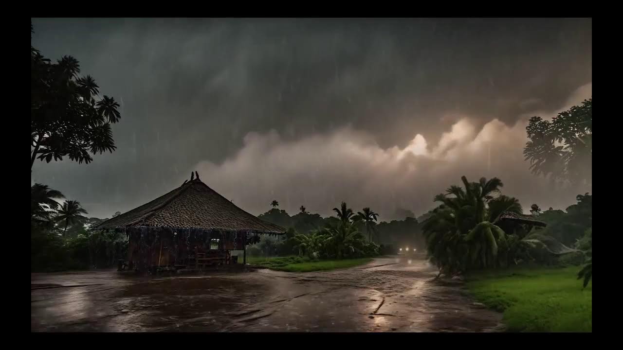 Rain Sounds for Sleeping 11 Hours | Heavy Rain All Days for Insomnia Relief