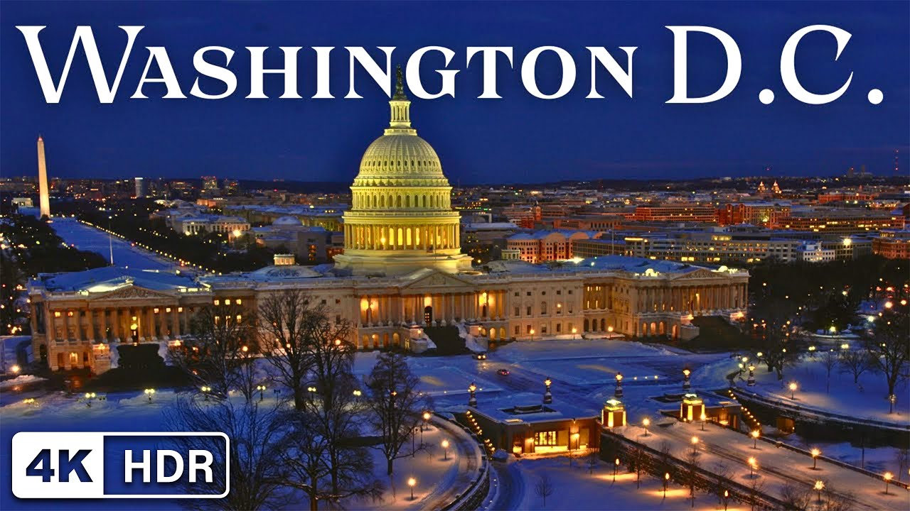 Washington D.C, USA in 4K HDR ULTRA Dolby Vision Drone Video