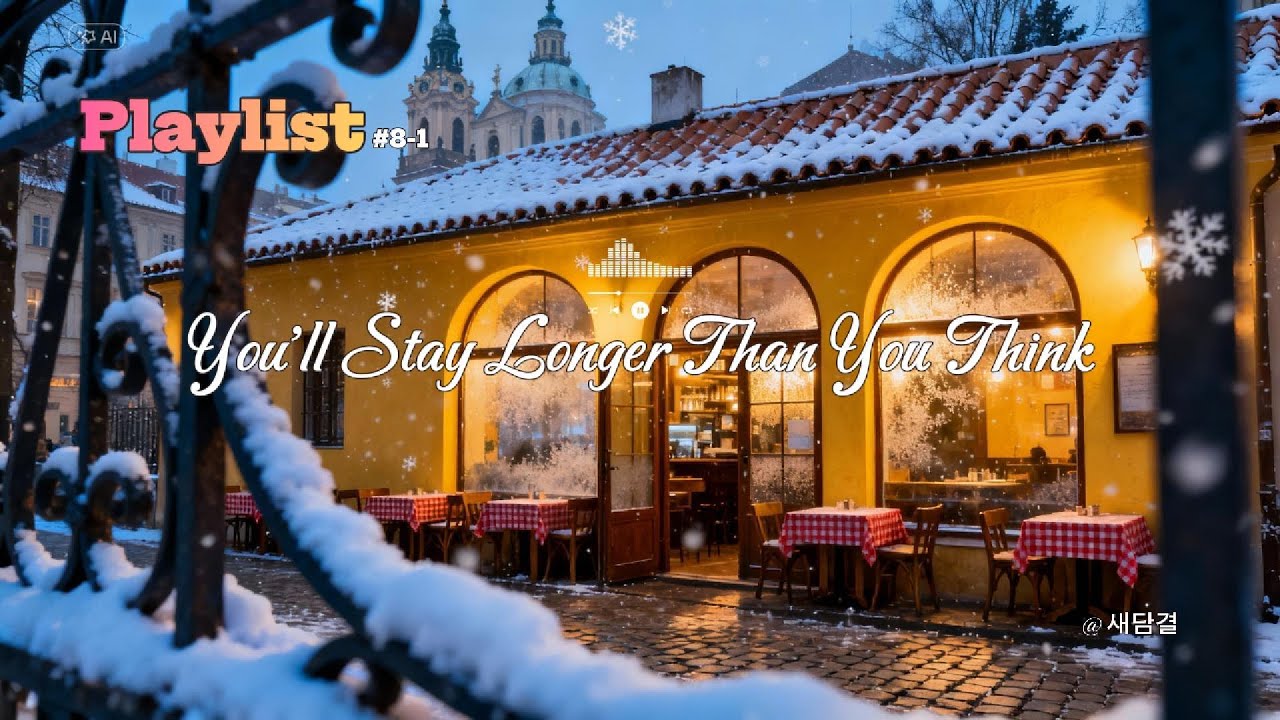 [Playlist] Snow Falling in a Forest Café ☕❄️ Dreamy Bossa Nova Pop 숲 속 카페에 내리는 눈☕❄️몽환적인 보사노바 팝