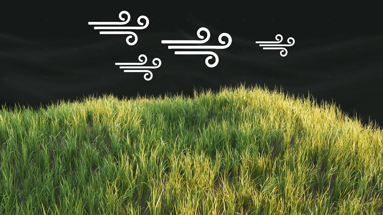 How to Make Windy Grass Using Geo Nodes! | Blender Tutorial