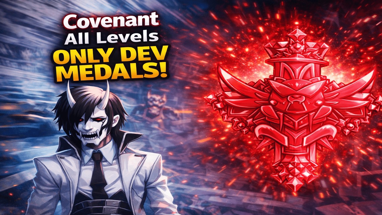 Neon White | Covenant All Levels | ONLY RED DEVELOPER MEDALS!