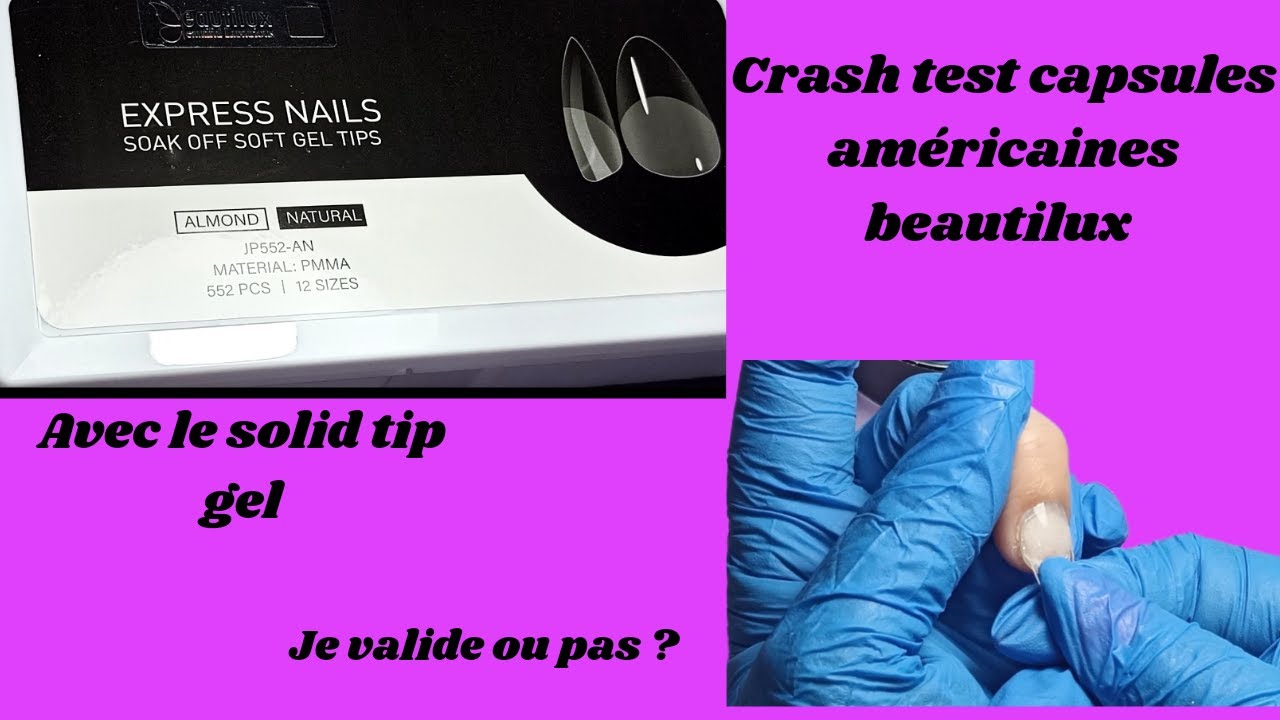 crash test solid tip gel et capsules gelx Beautilux