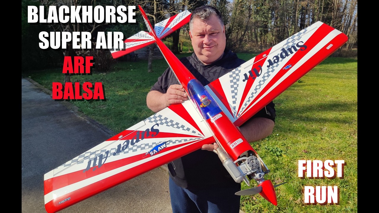 RC PLANE TALK: Black Horse SUPER AIR 1.5m balsa with MAGNUM PRO 46 2 stroke glow engine TEST RUN
