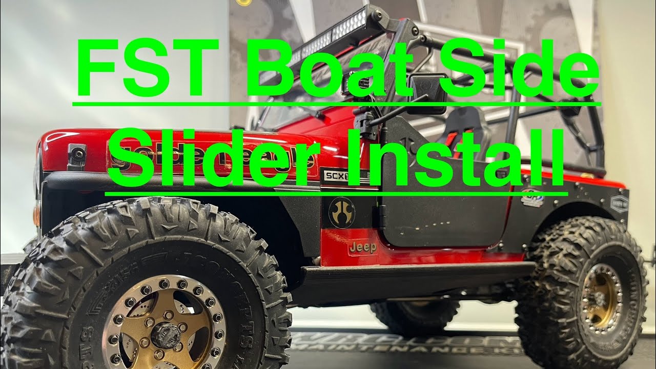 FST Design Boat Side Sliders on the Axial Adventure CJ7