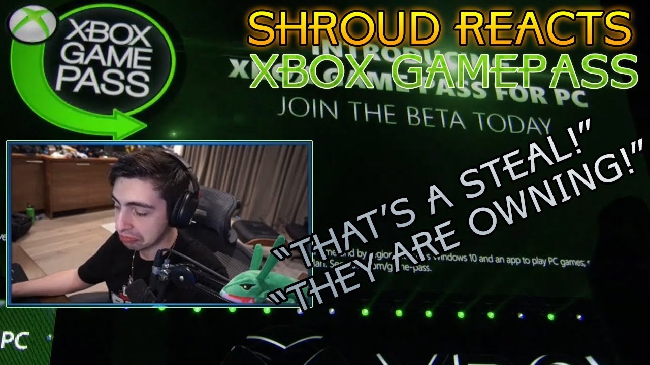 Shroud Reacts to XBOX Game Pass Reveal at XBOX E3 2019