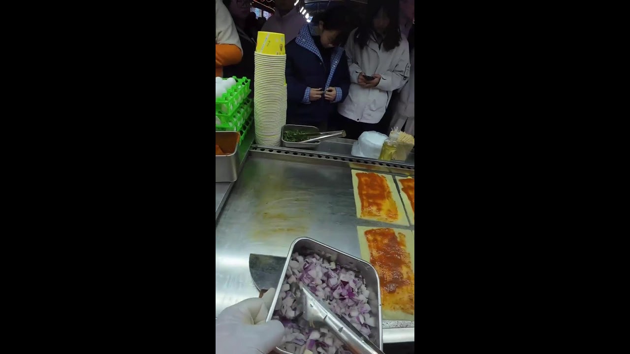 POV Livestream | Vendor Grilling Liangmian at Night Market | Real-Time Prep & Service