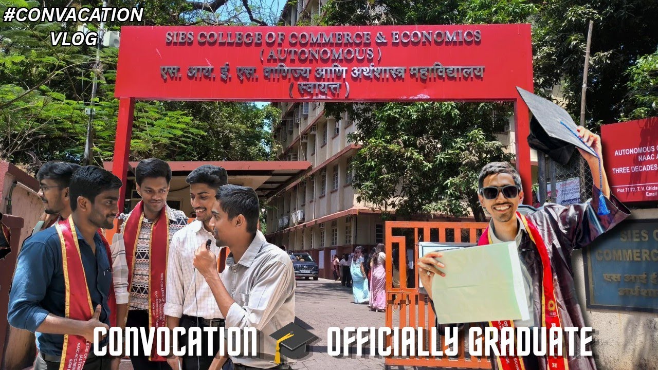 Finally Graduated 🎓 | SIES College Convocation Vlog |  officially graduate 🎓