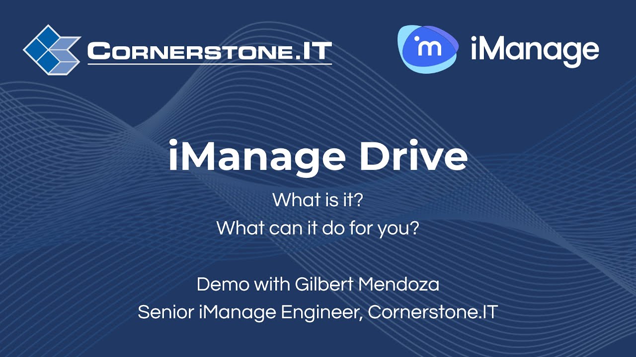 iManage Drive Demo