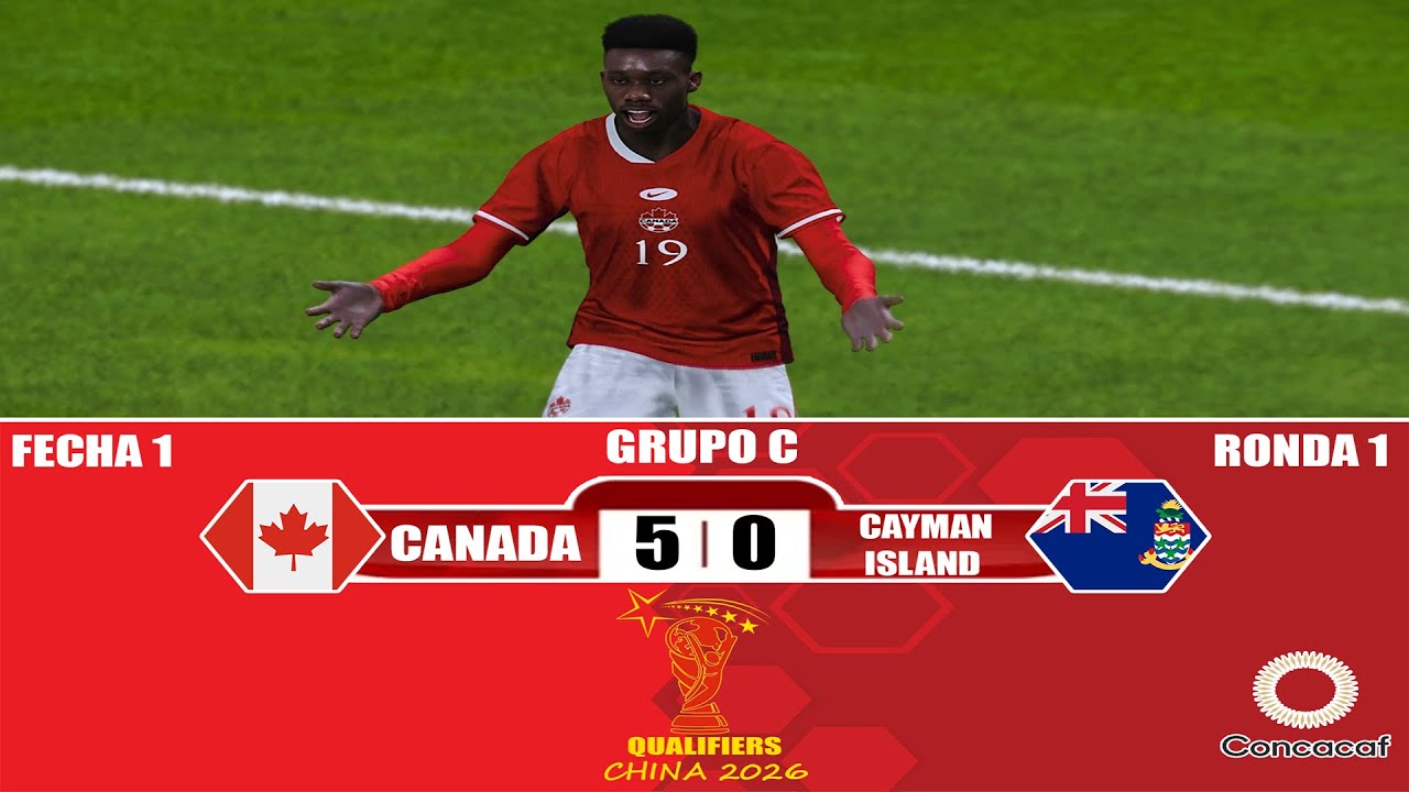 Canada vs Cayman islands | Qualifiers CONCACAF | World Cup China 2026 | Round 1 &ordm; Fecha 1&ordm; ''G-C''