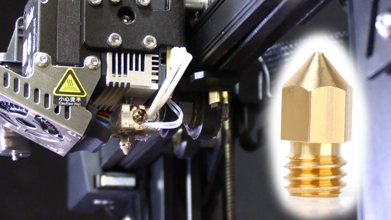 How to REPLACE THE NOZZLE in a Creality SPRITE EXTRUDER, such as on Ender 3 S1, Pro, and PLUS