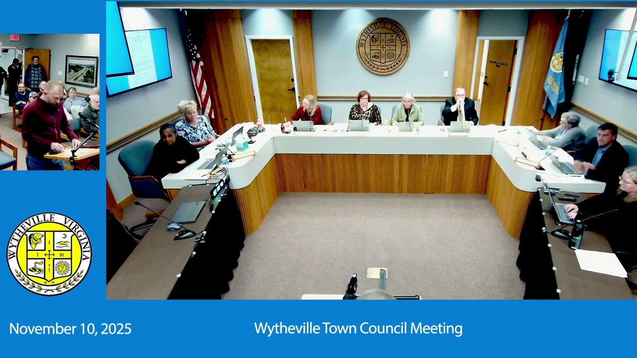 Wytheville Town Council -November 10, 2025