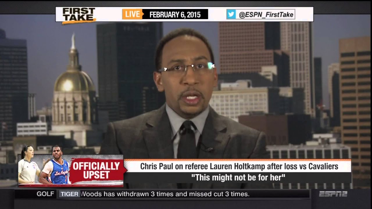 Skip and Stephen A. talk Chris Paul's critique of female ref
