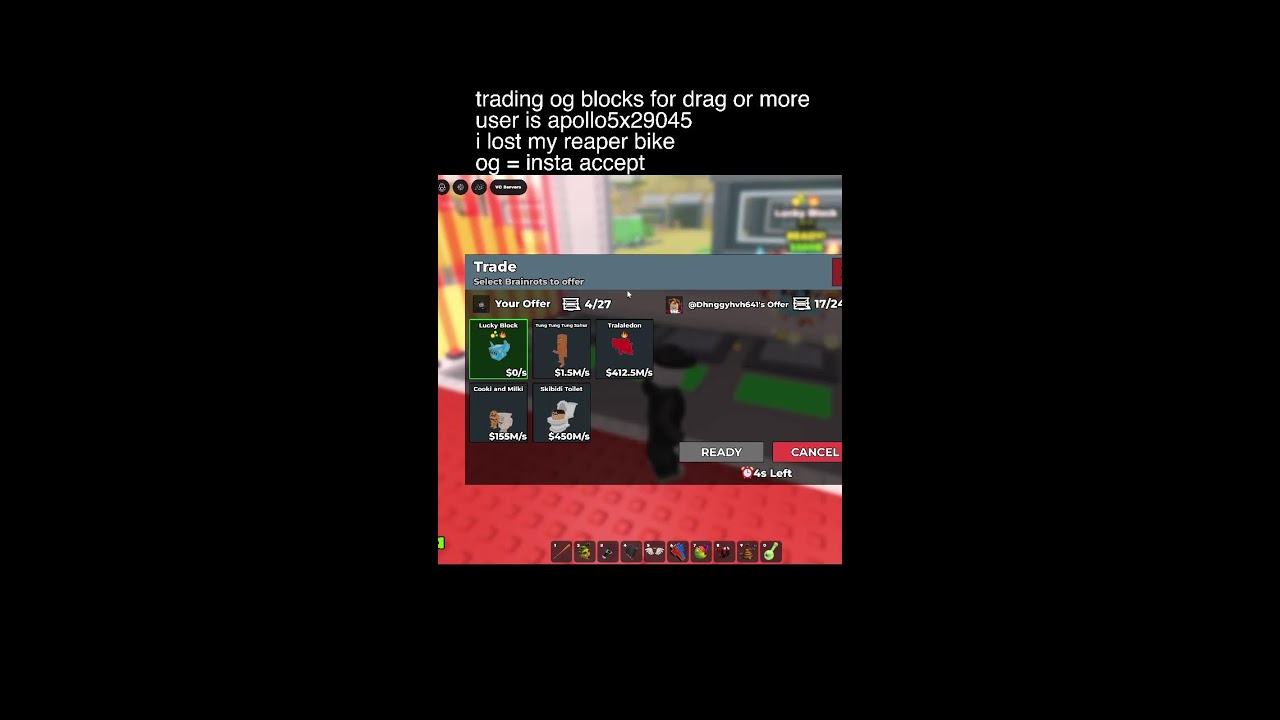 TRADING THE OG LUCKTY BLOCK IN SABBBB!!!