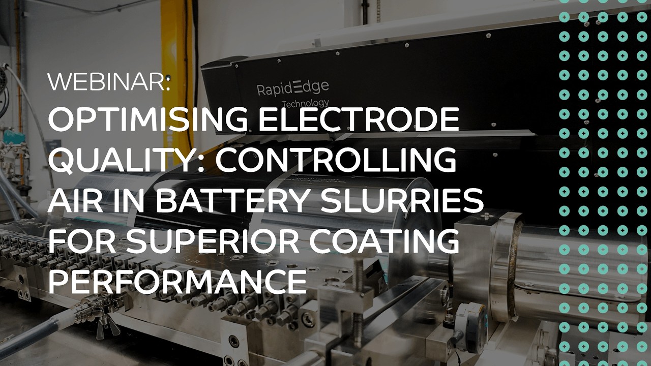 Optimising Electrode Quality: Controlling Air in Battery Slurries for Superior Coating Performance