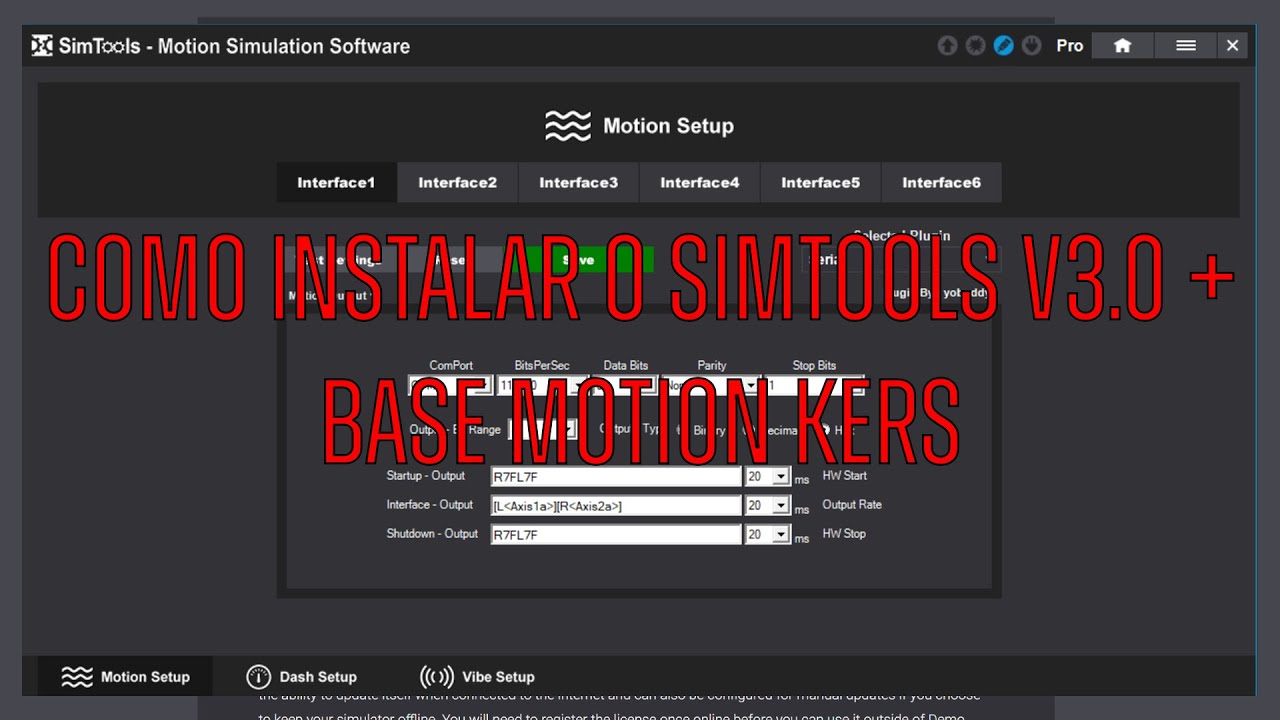 Tutorial de Instalação SimTools v3.0 com base motion da KERS Simulator