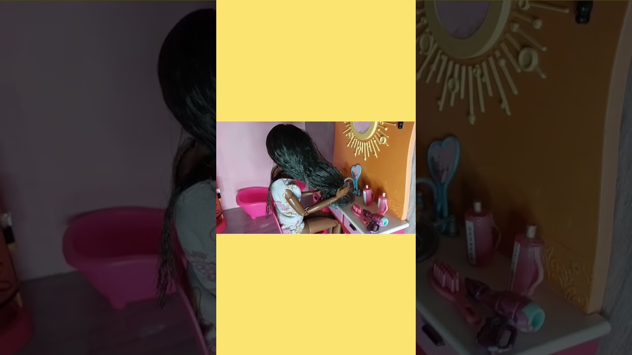 rotina da barbie tomando banho de manh&atilde; 🌄