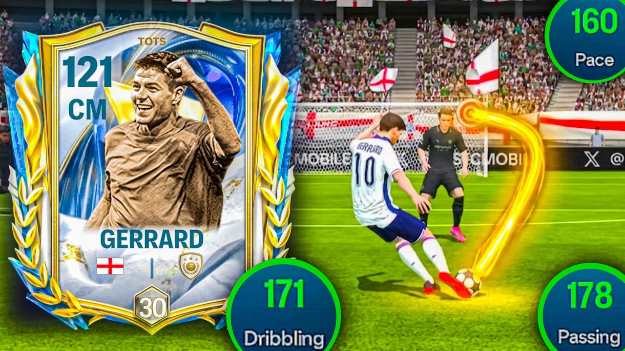 TOTS Beast CM 🔥 116 ovr Steven Gerrard Card review - fc mobile 