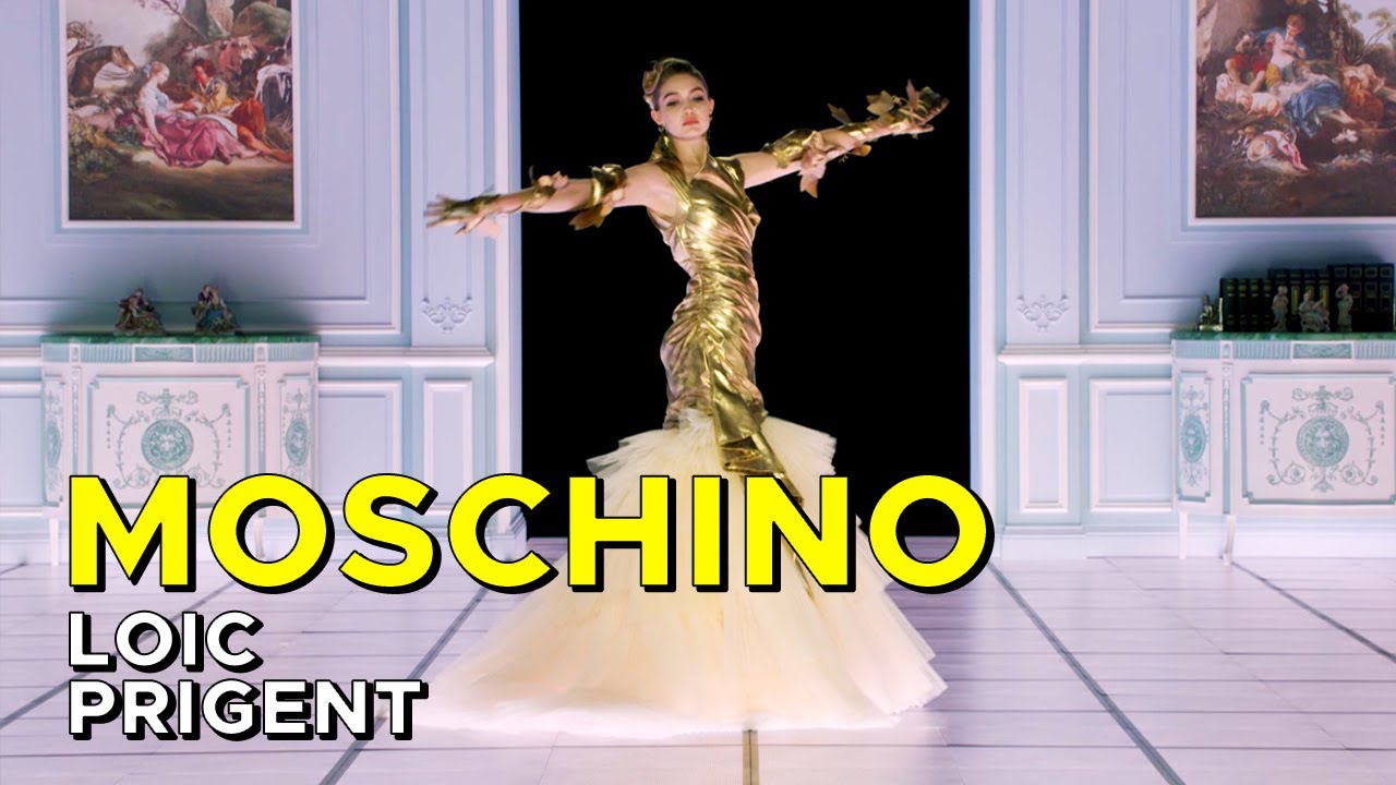 MOSCHINO: GIGI AND BELLA HADID IN THE FUNNEST, MOST OUTRAGEOUS SHOW! OPULENCE! by Loic Prigent