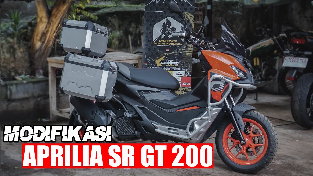 MODIFIKASI APRILIA SR GT 200 ADVENTURE TOURING PALING HEDON???