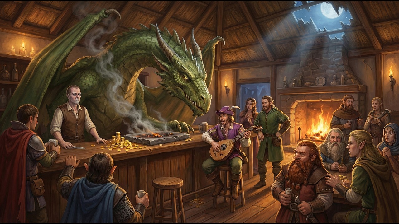 The Night the Dragon Paid the Tab | DnD Tavern Song with Lyrics | Tavern Tales from the Realms