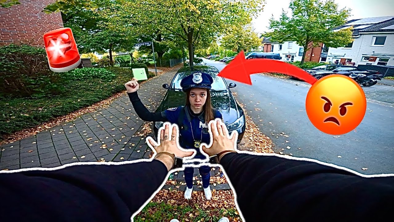 ESCAPING ANGRY POLICE GIRL 😱 She Found My Gun! 🔫🚓 (POV)