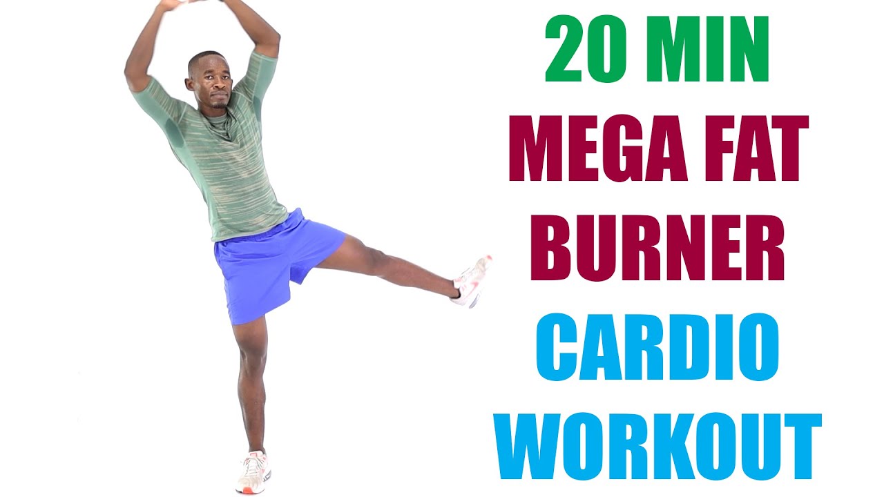 20 Minute Mega Fat Burner Cardio Workout No Equipment 🔥 190 Calories 🔥