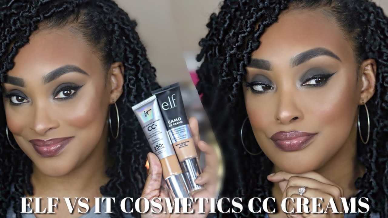 ELF CAMO CC CREAM VERZUZ IT COSMETICS CC+ CREAM | $14 VS $40 WHICH IS BETTER?!