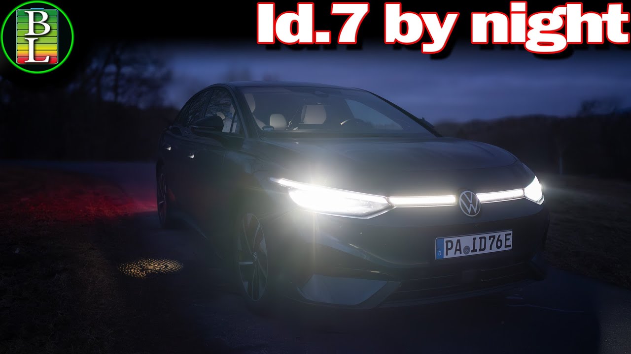 Matrix LED headlights on the VW Id.7 are amazing !