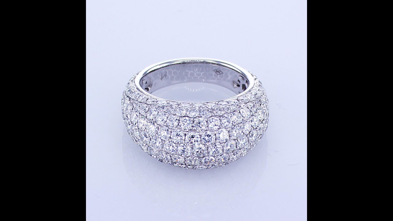 4.01CT F SI 18KT White Gold Fashion Diamond Band