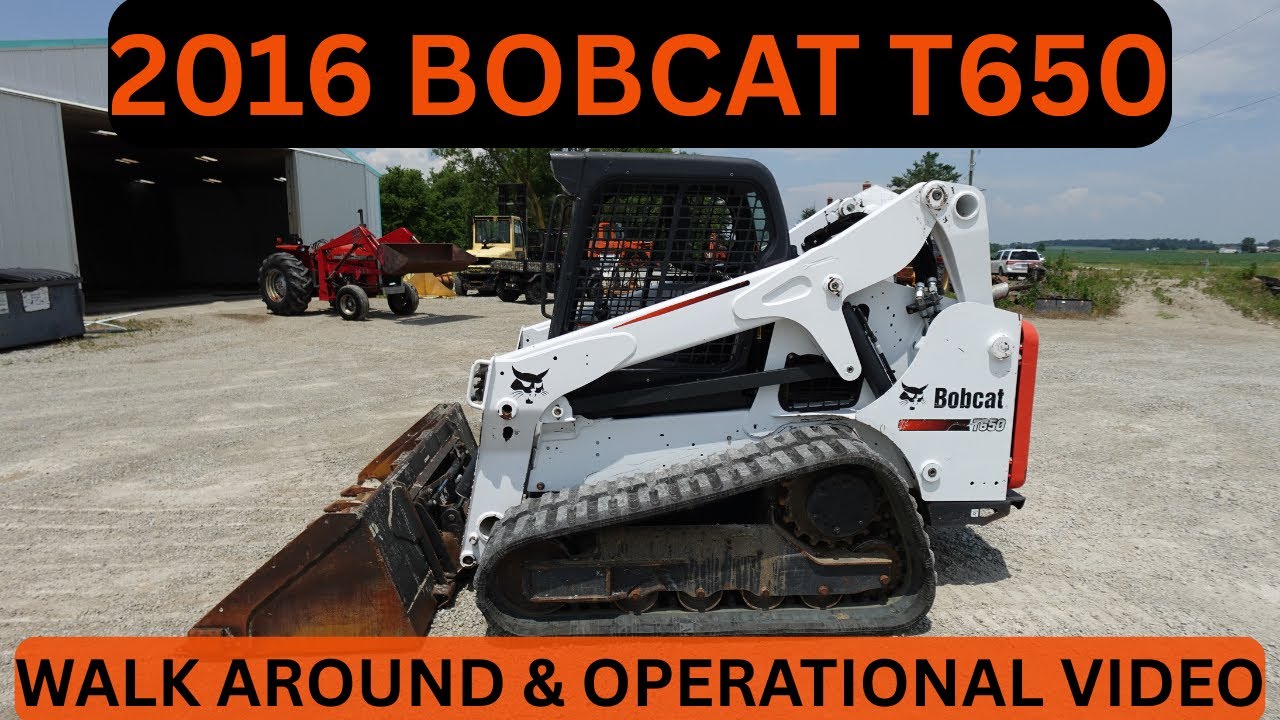 2016 Bobcat T650 Skid Steer Walk Around & Operational Video     $25,900