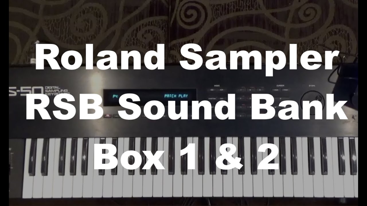 Roland S-50 RSB Sound Library - Box 1 & 2