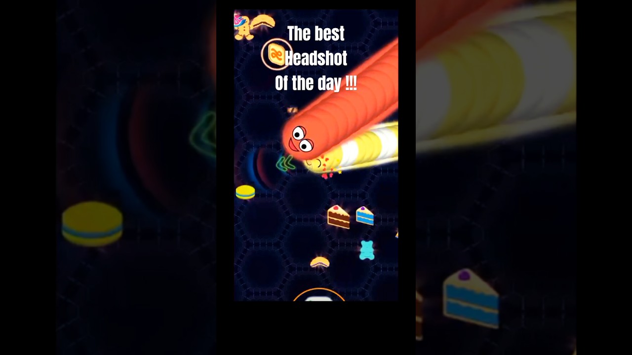 Wormate.io - The best headshot of the day #wormate.io #gaming #shorts