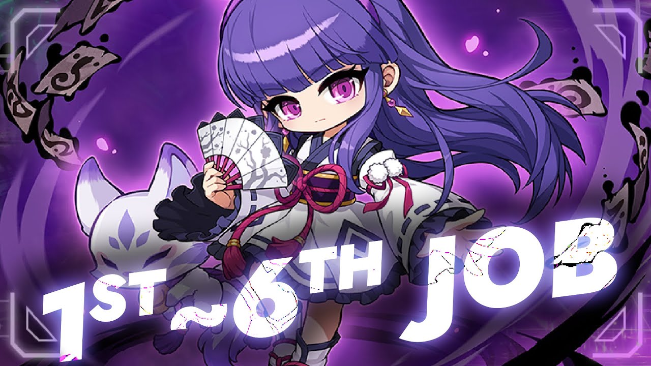 MapleStory Kanna Remaster 1st~6th Job Skills + Bossing Showcase