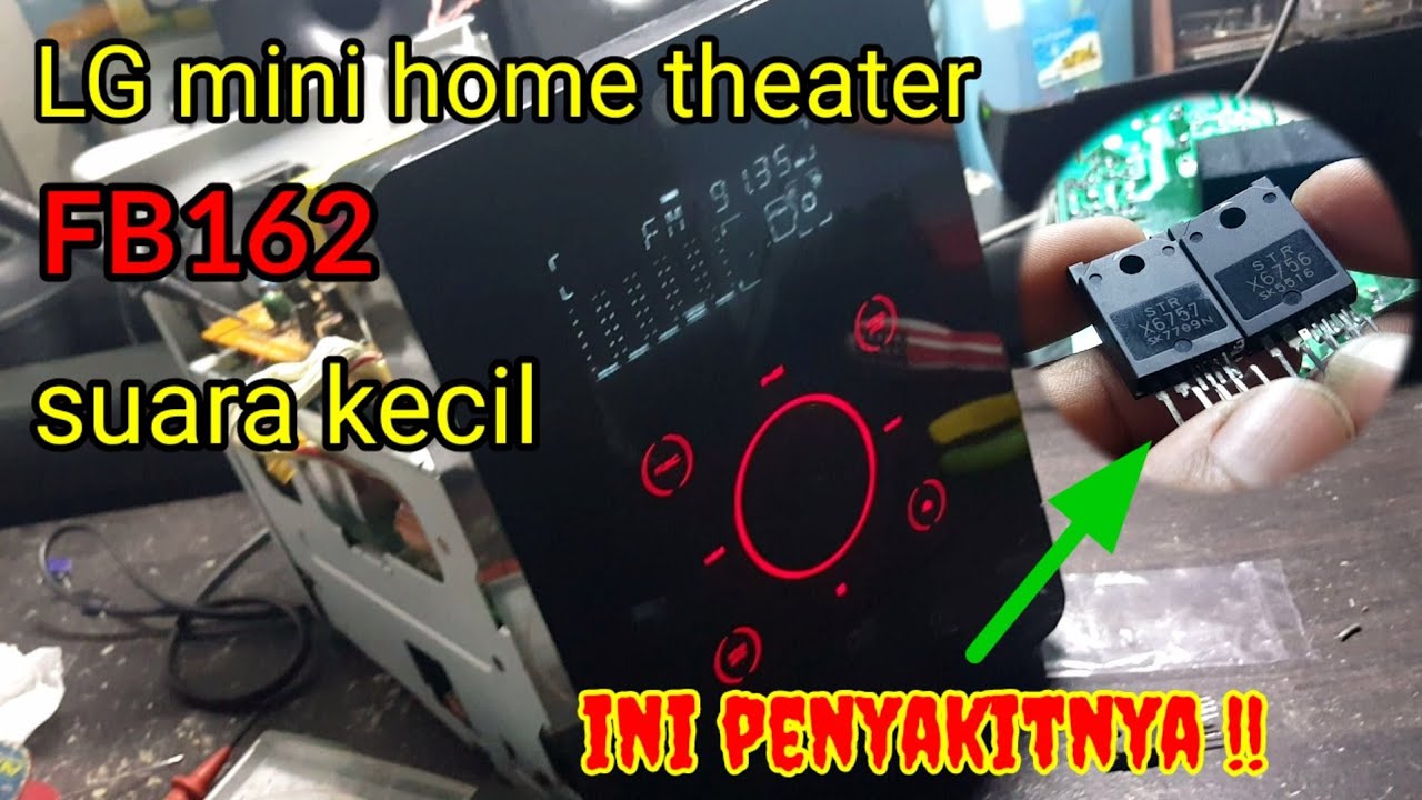 fb162 mini home theater LG suara kecil