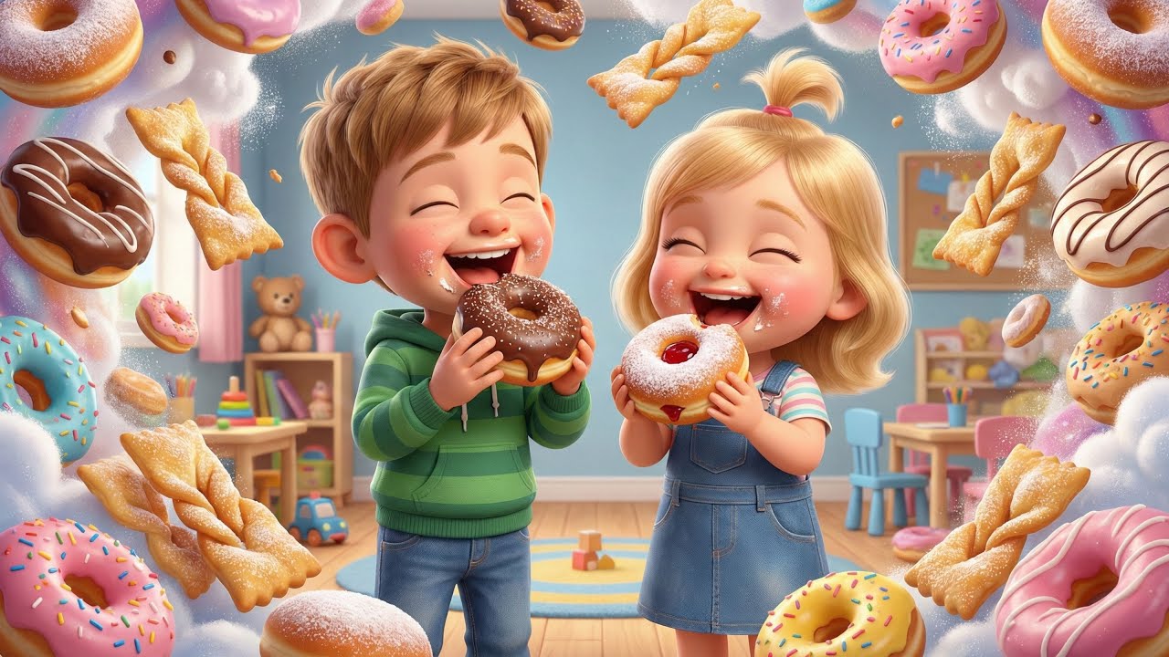 🎵 Pączki, Pączusie 🍩 | Wesoła Piosenka na Tłusty Czwartek dla dzieci