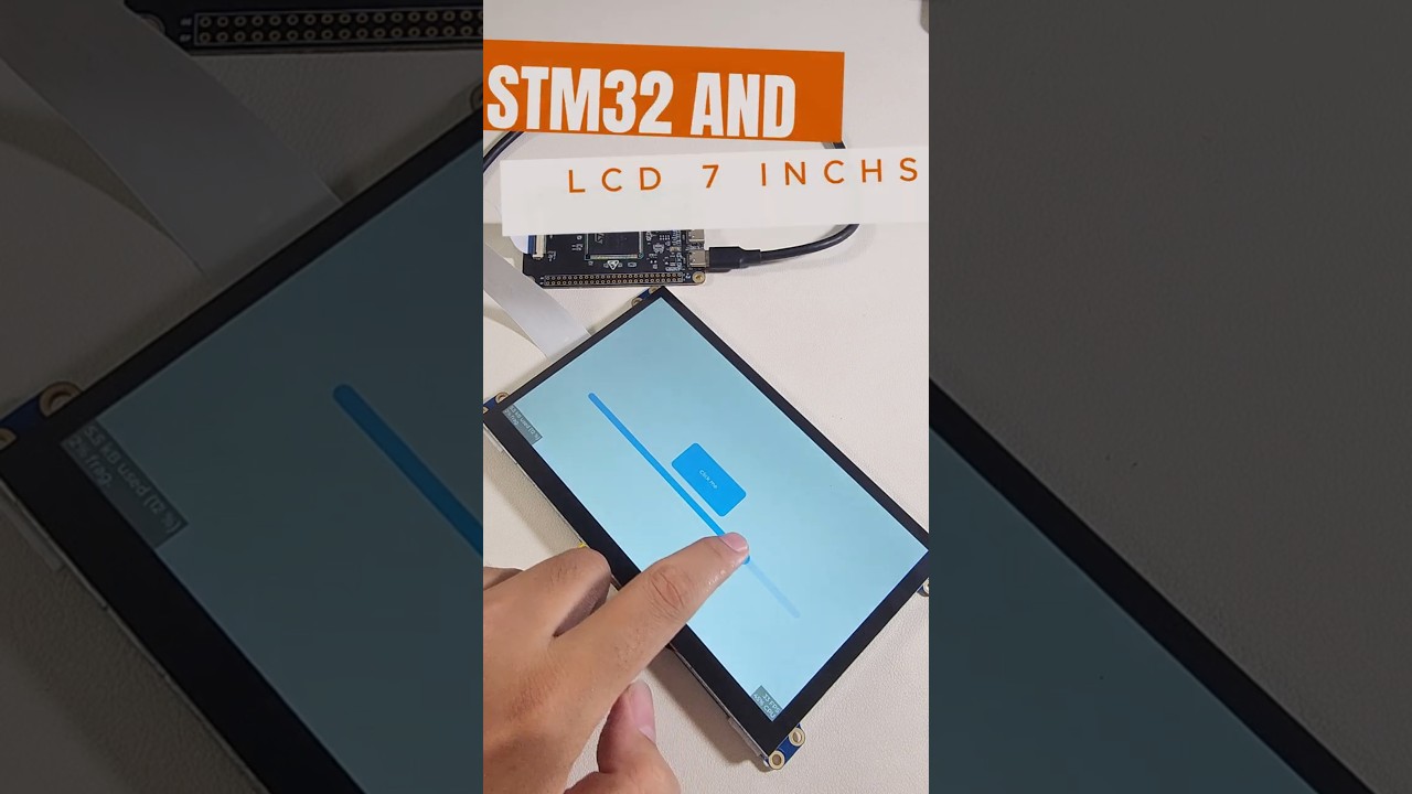 Can you display the 7 inchs LCD with STM32? #stm32 #arduino #embedded #electronic #LCD #diy