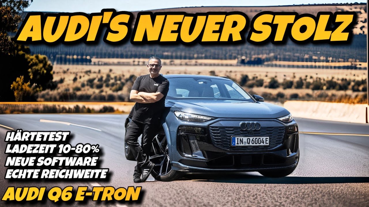 Audi Q6 e-tron Megatest! Neue Software Echte Reichweite Ladezeit Effizienz uvm....