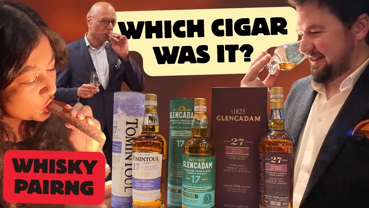 Blind Cigar Tasting Night 🔥 | Pairing Cigars with Glencadam & Tomintoul Whisky