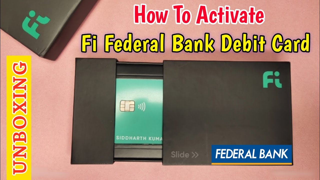 How to activate fi money debit card || fi money debit card unboxing 2021 || fi Federal Bank card